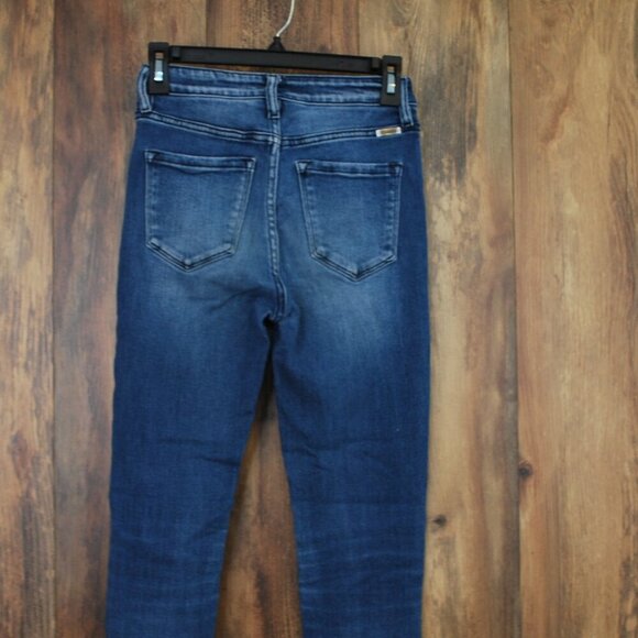 KanCan High Rise Dark Ripped Hem Skinny Jeans 25  -mw9f - Picture 4 of 6